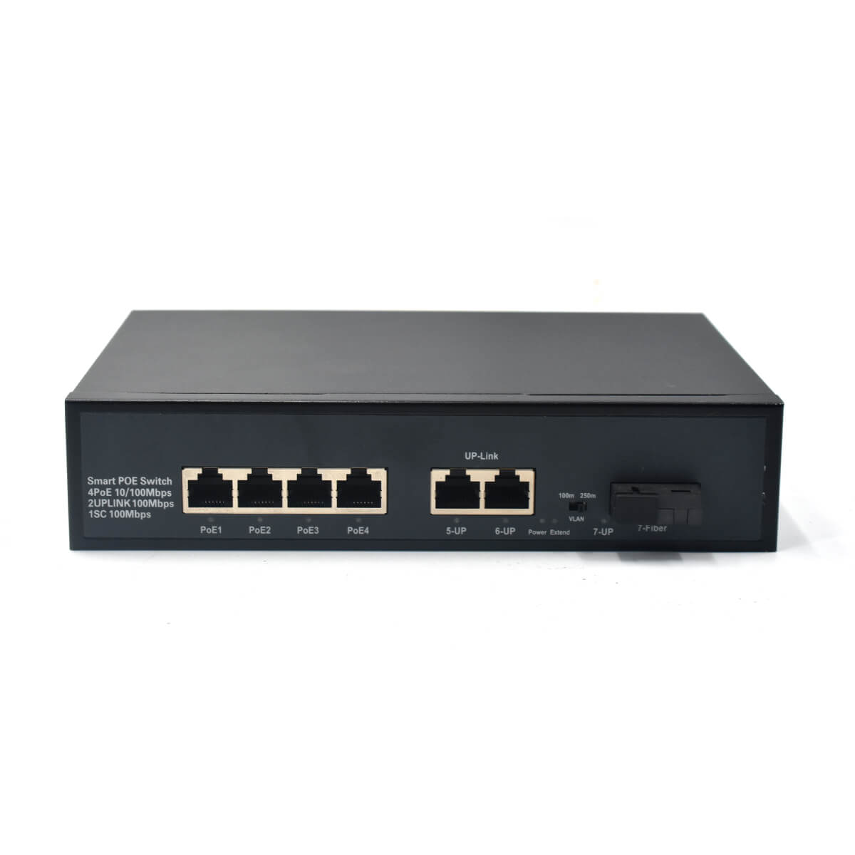 SF421P | Neřízený 10/100mbps 4 Port PoE Switch s Vlákninou Uplink