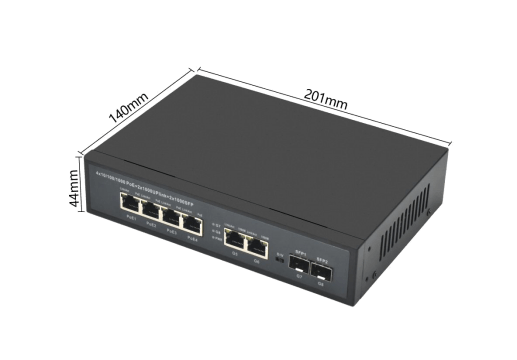 Product gallery: SG422P-SFP | Unmanaged Gigabit ethernet switch poe 4 port