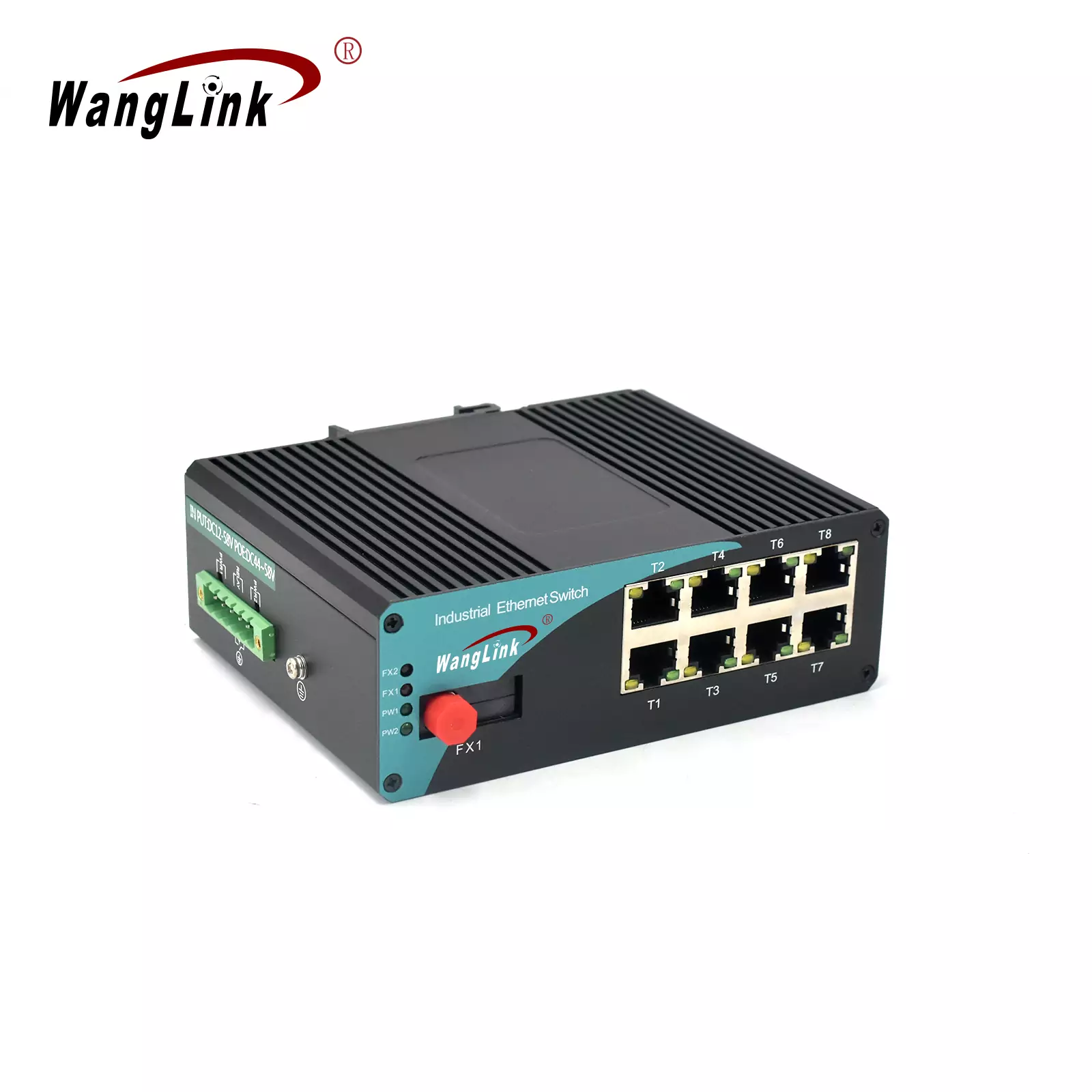 Product gallery: ISF801P | Fast-Ethernet 8-Port Industrial Unmanaged Poe Switch