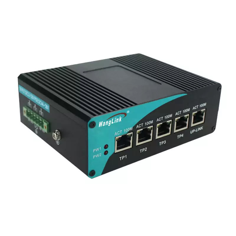 Feature image: ISF410P | Unmanaged Industrial PoE Switch 5-Port-Fast-Ethernet