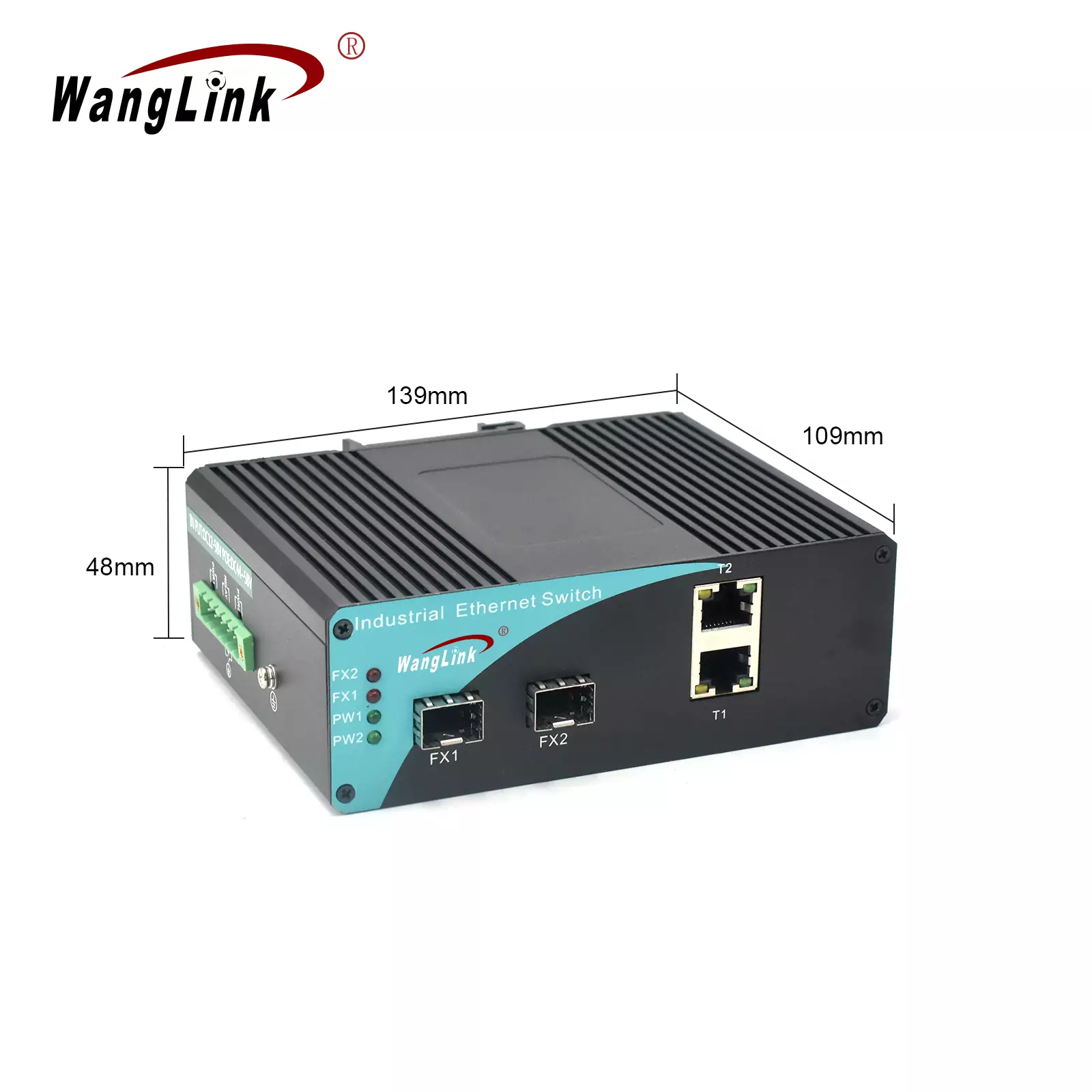 Product size: ISG202P | Industriellen PoE-Switches Mit Glasfaser-Port SFP/SC/LC/FC/ST