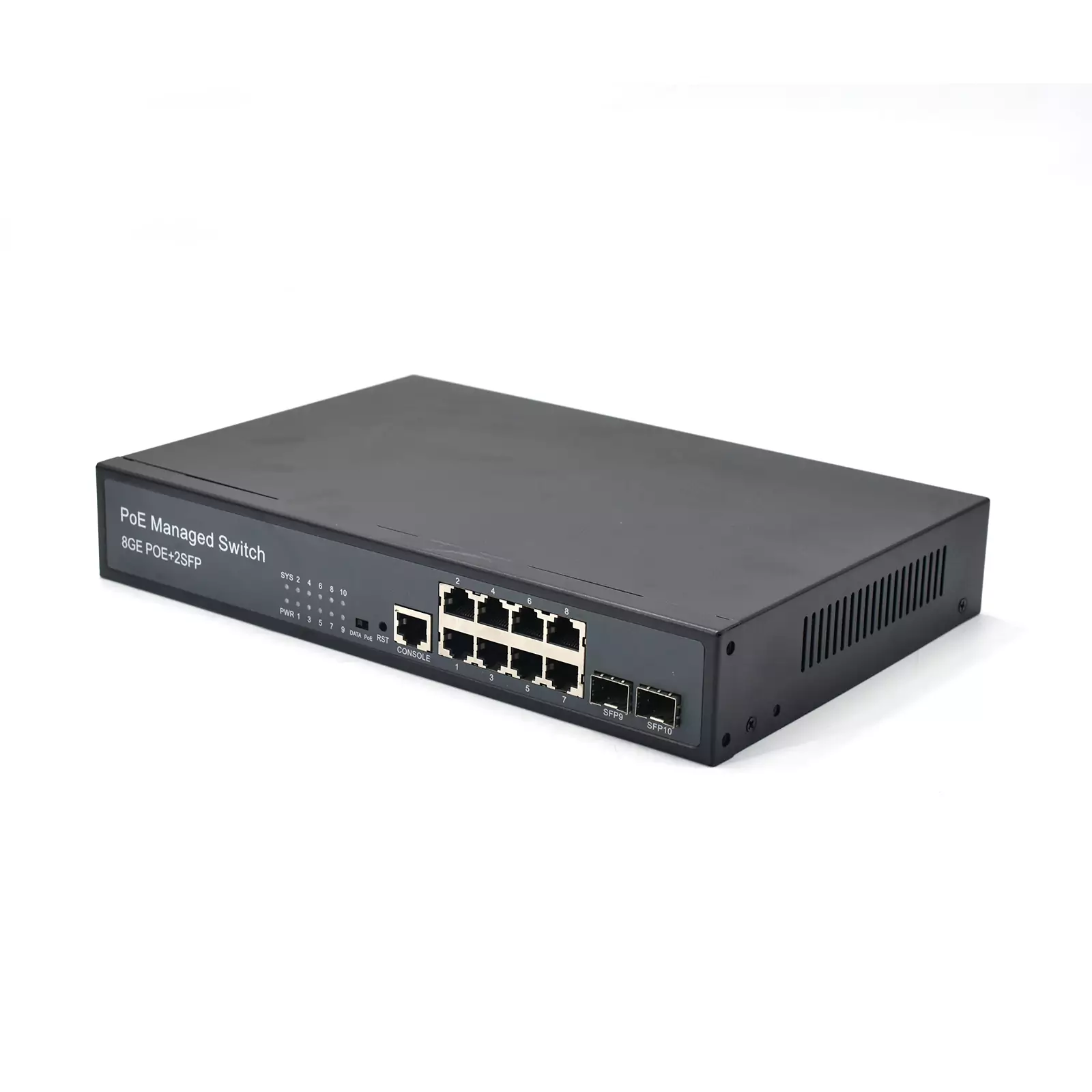 Product gallery: SG802MP | Gigabit Managed Switch PoE 8 Port 2 SFP