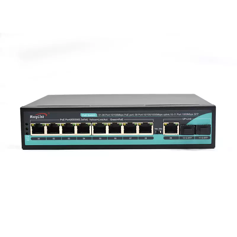 Feature image: SL812P | 8-Port-Poe-Netzwerk-Switch mit 3 Uplink RJ45 2 SFP