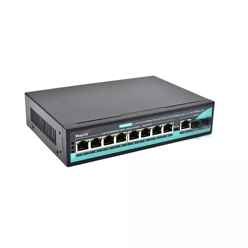 Product gallery: SL812P | 8-Port-Poe-Netzwerk-Switch mit 3 Uplink RJ45 2 SFP