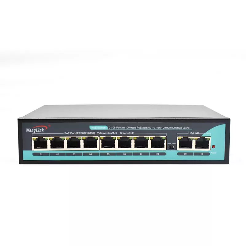 Feature image: SL82P | Unmanaged Switch PoE 8 Ports mit 2 Gigabit RJ45 Uplink