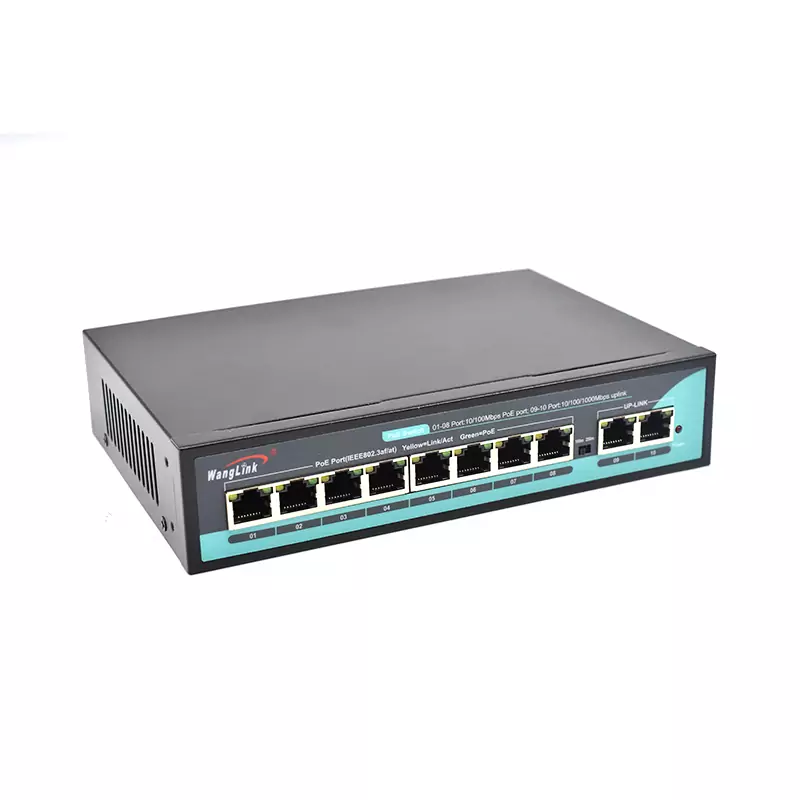 Product gallery: SL82P | Unmanaged Switch PoE 8 Ports mit 2 Gigabit RJ45 Uplink