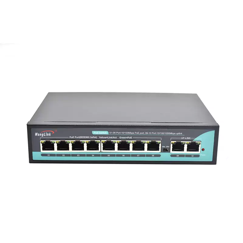Product gallery: SL82P | Unmanaged Switch PoE 8 Ports mit 2 Gigabit RJ45 Uplink