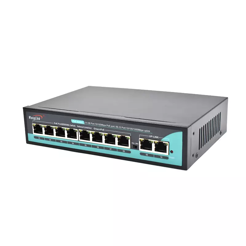 Product gallery: SL82P | Unmanaged Switch PoE 8 Ports mit 2 Gigabit RJ45 Uplink
