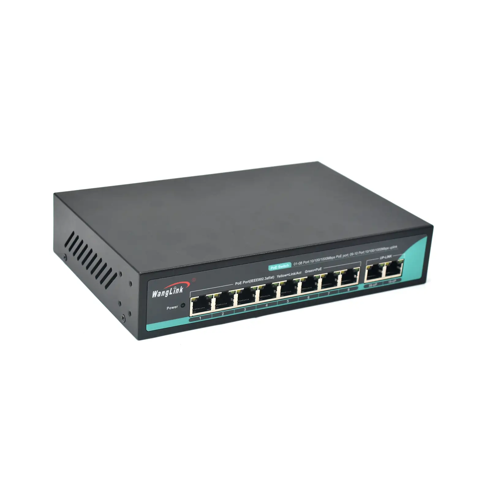 Product gallery: SG82P | Unmanaged 8 port gigabit ethernet poe switch mit 2 Uplink