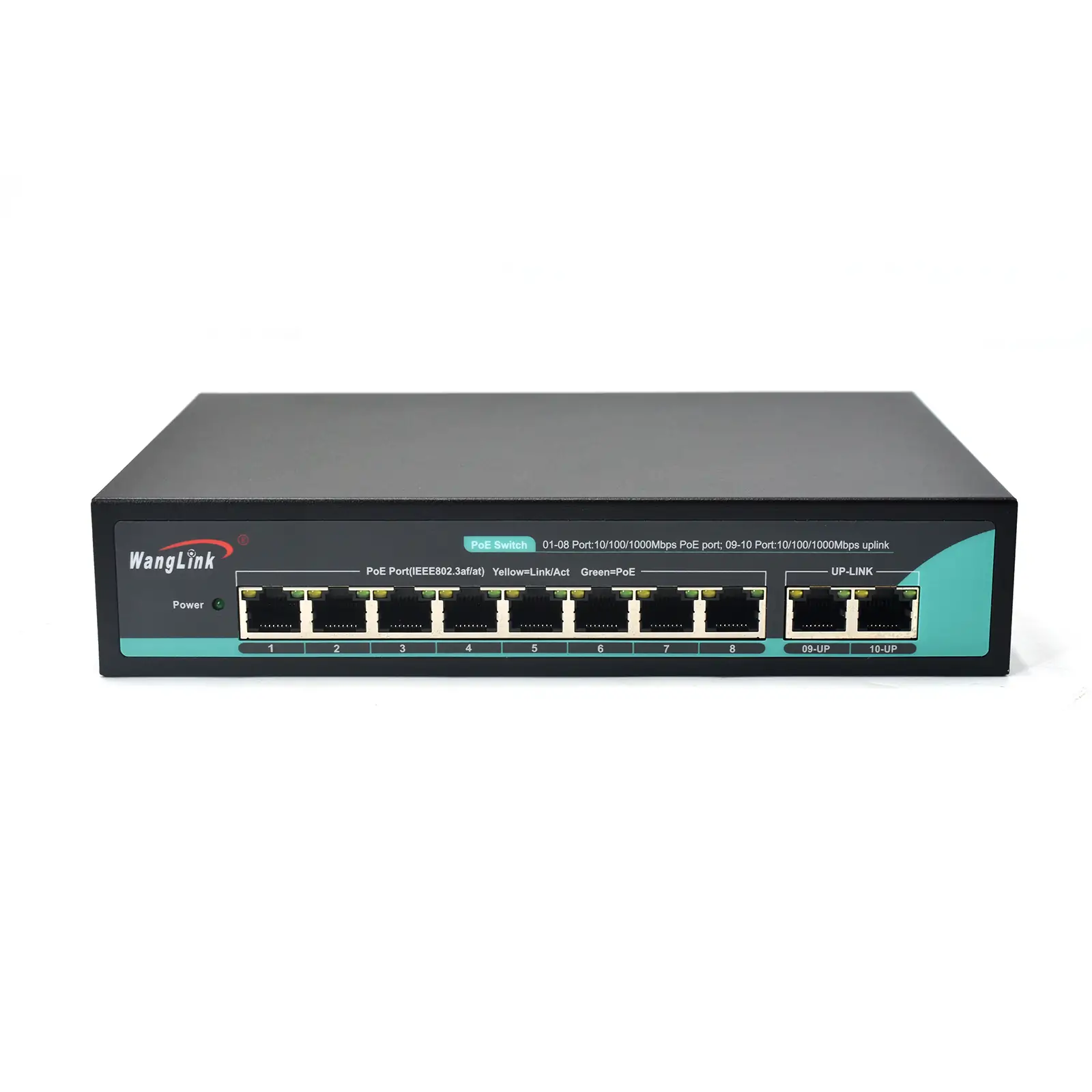 Product gallery: SG82P | Unmanaged 8 port gigabit ethernet poe switch mit 2 Uplink