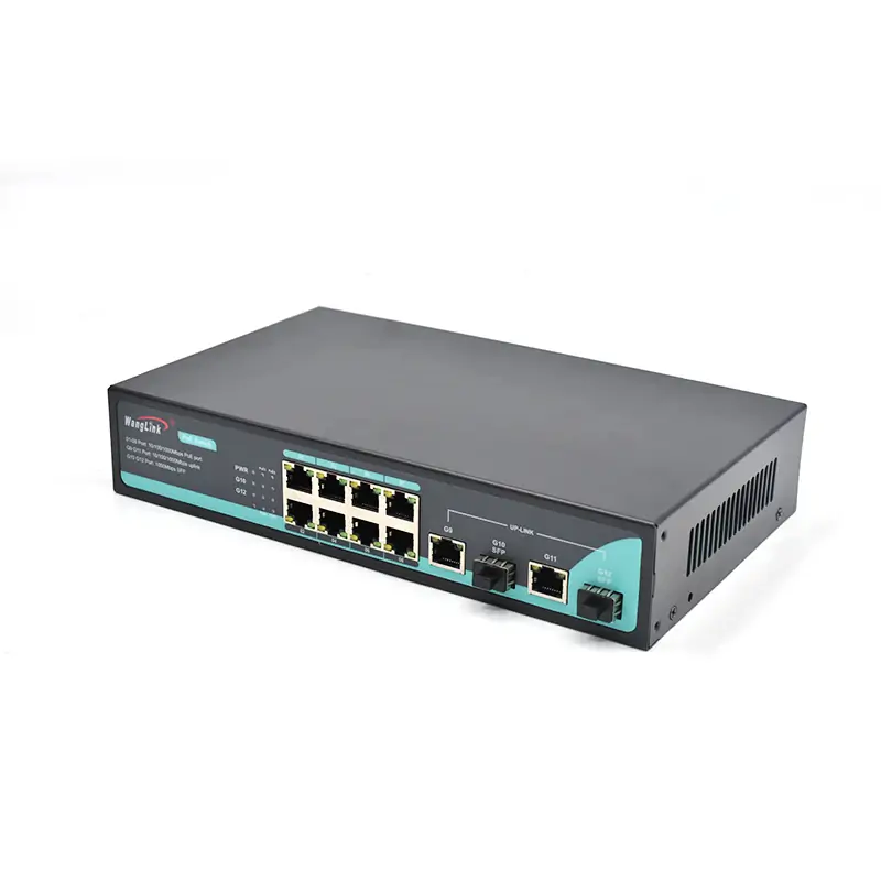 Product gallery: SG822P | gigabit-switch poe 8 port 2 uplink 2 SFP/LC/FC/SC/ST