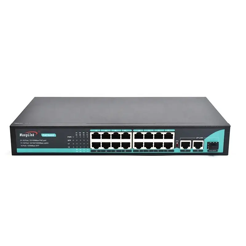 Product gallery: SL1621P | Gigabit 16 port poe Netzwerk Schalter mit 2 Uplink 1 SFP/LC/SC/FC/ST