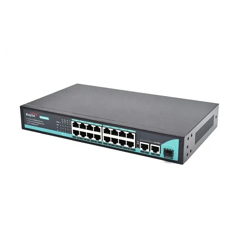 Product gallery: SL1621P | Gigabit 16 port poe Netzwerk Schalter mit 2 Uplink 1 SFP/LC/SC/FC/ST
