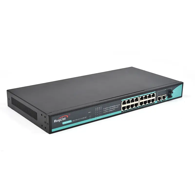 Product gallery: SG1622P-SFP-R | Unmanaged Rack-mount 16-port gigabit ethernet poe switch 2 uplink, 2 sfp – /sc/lc/fc/st