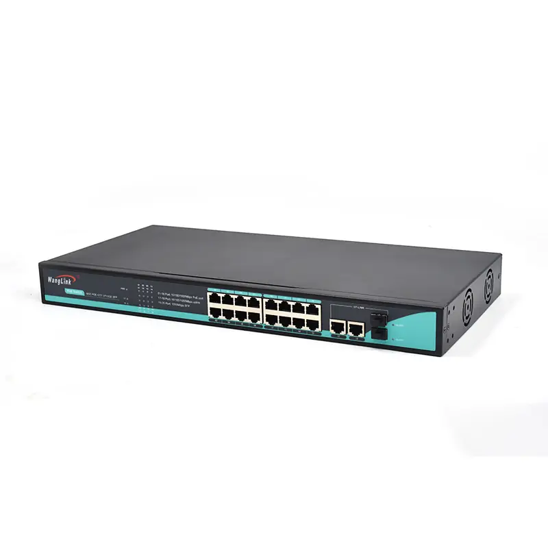 Product gallery: SG1622P-SFP-R | Unmanaged Rack-mount 16-port gigabit ethernet poe switch 2 uplink, 2 sfp – /sc/lc/fc/st