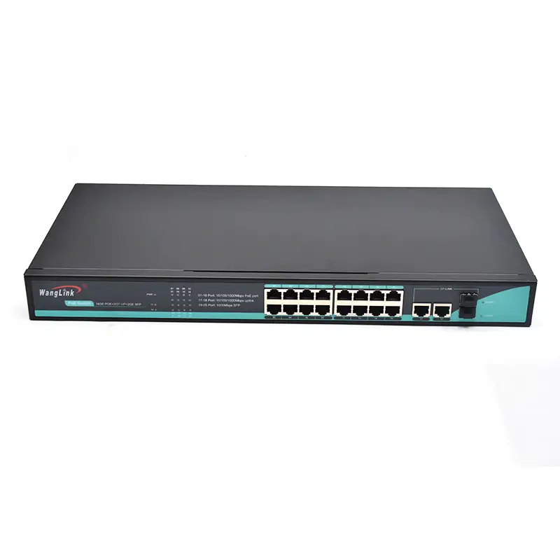 Product gallery: SG1622P-SFP-R | Unmanaged Rack-mount 16-port gigabit ethernet poe switch 2 uplink, 2 sfp – /sc/lc/fc/st