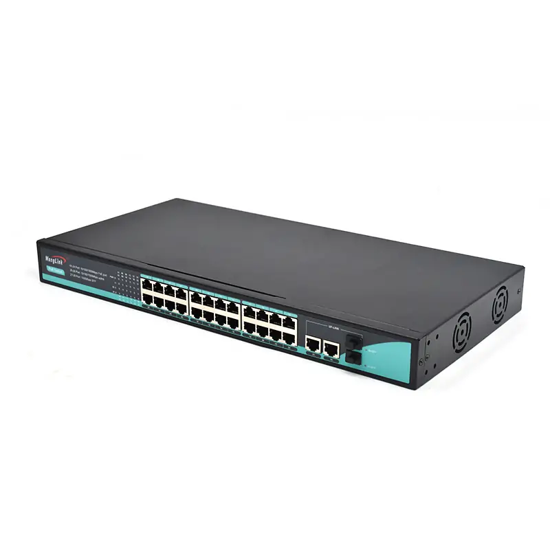 Product gallery: SG2422P-SFP-R | Rack-mount unmanaged gigabit switch poe 24-port 2 uplink 2 sfp