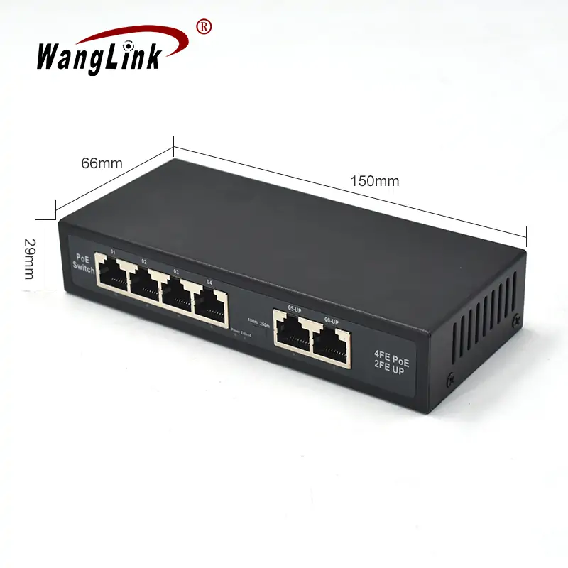 Product size: SF42NP | Unmanaged nicht-standard-poe-ethernet-switch mit 4-port 2 uplink