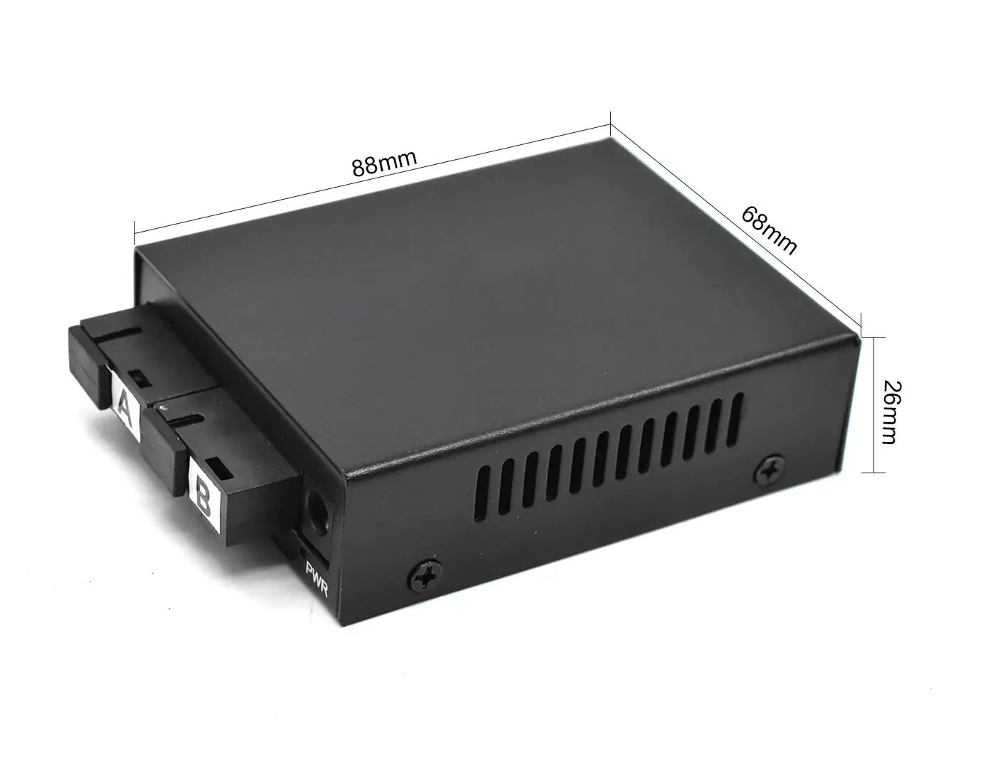 Product size: SG402P-MINI | Unmanaged Gigabit 4-port poe switch mit 2 LWL-Port