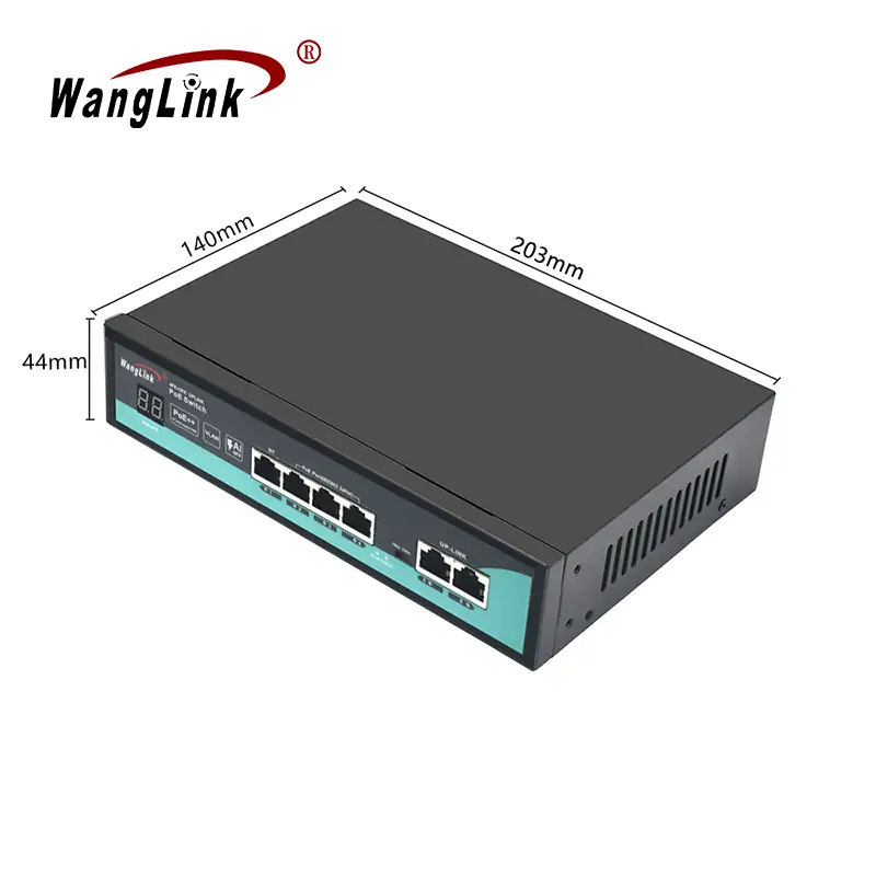 Product size: SF42P-V2 | Fast-ethernet-switch poe 4 ports mit 2 uplink
