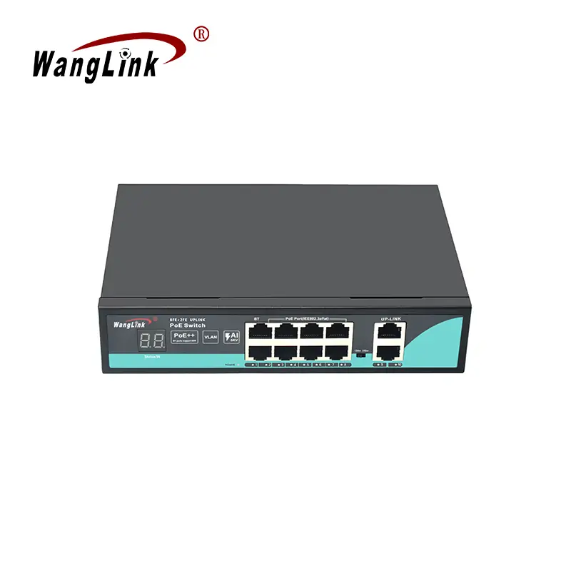 Product gallery: SF82P-V2 | Unmanaged Fast ethernet 8 ports poe Schalter mit 2 uplink