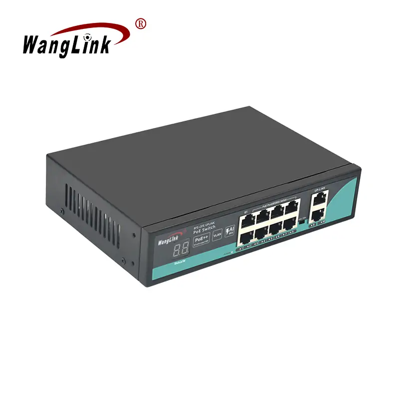 Product gallery: SF82P-V2 | Unmanaged Fast ethernet 8 ports poe Schalter mit 2 uplink
