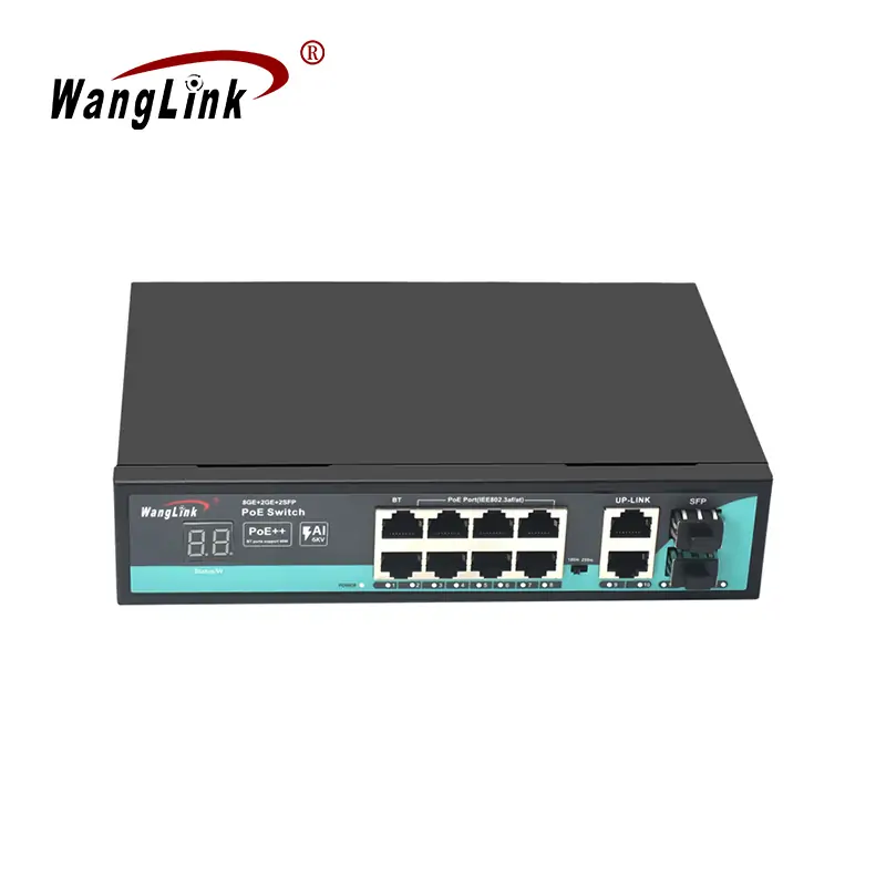 Product gallery: SG822P-V2 | nicht verwaltete poe-switch gigabit 8-port 2 Uplink 2 SFP