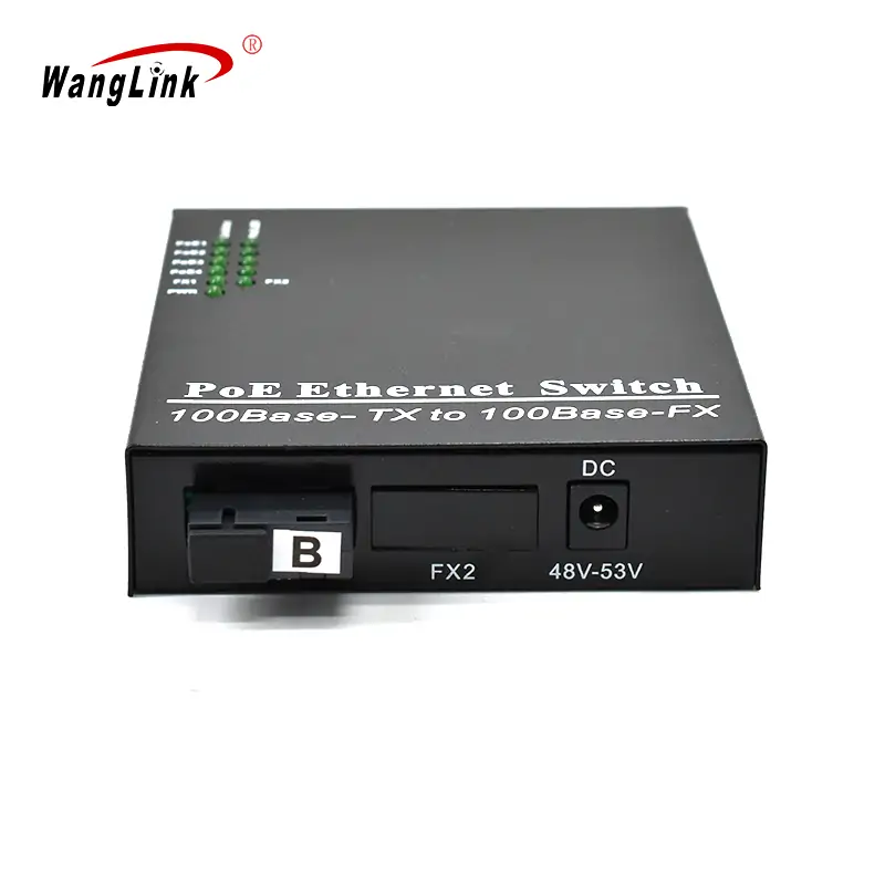 Product gallery: CF401P | 10/100 Mbps 4 RJ45-1 fiber port media Konverter Faser-zu-ethernet-poe