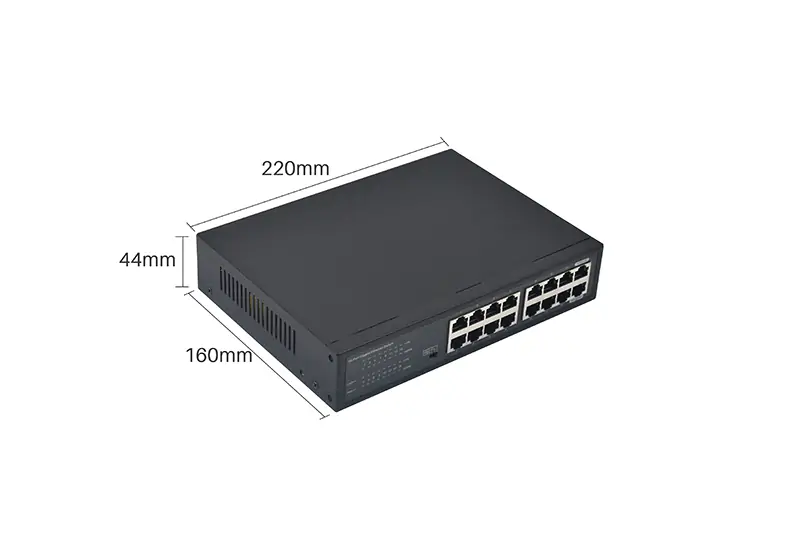 Product size: SG16 | 16-port-gigabit-ethernet-switch