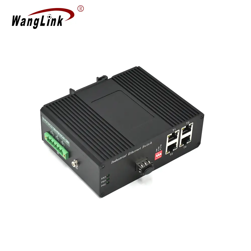 Product gallery: ISL401P | Fast ethernet 4-port unmanaged poe switch 1 SFP