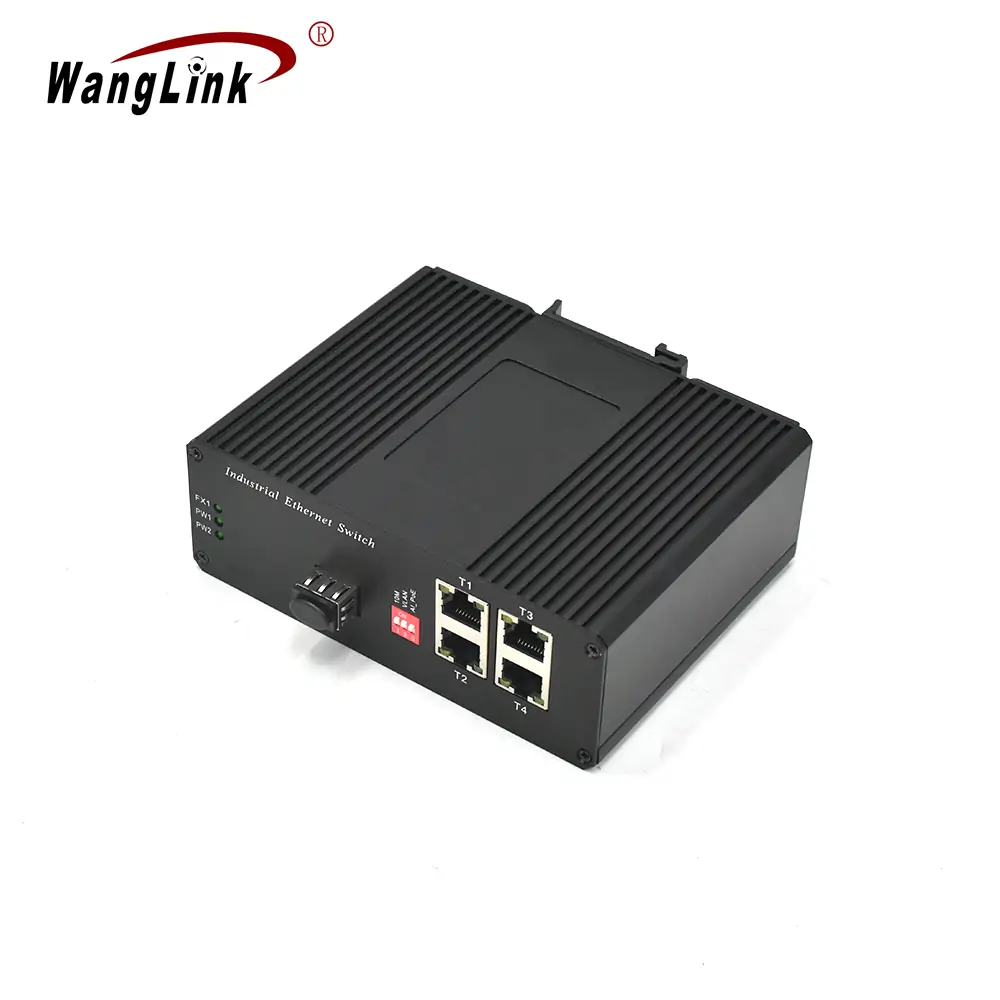 Product gallery: ISL401P | Fast ethernet 4-port unmanaged poe switch 1 SFP