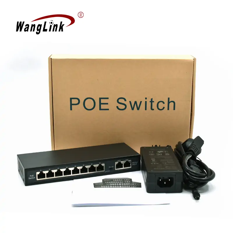 Product gallery: SF82P-E | Unmanaged Fast ethernet 8-port switch poe mit 2 uplink