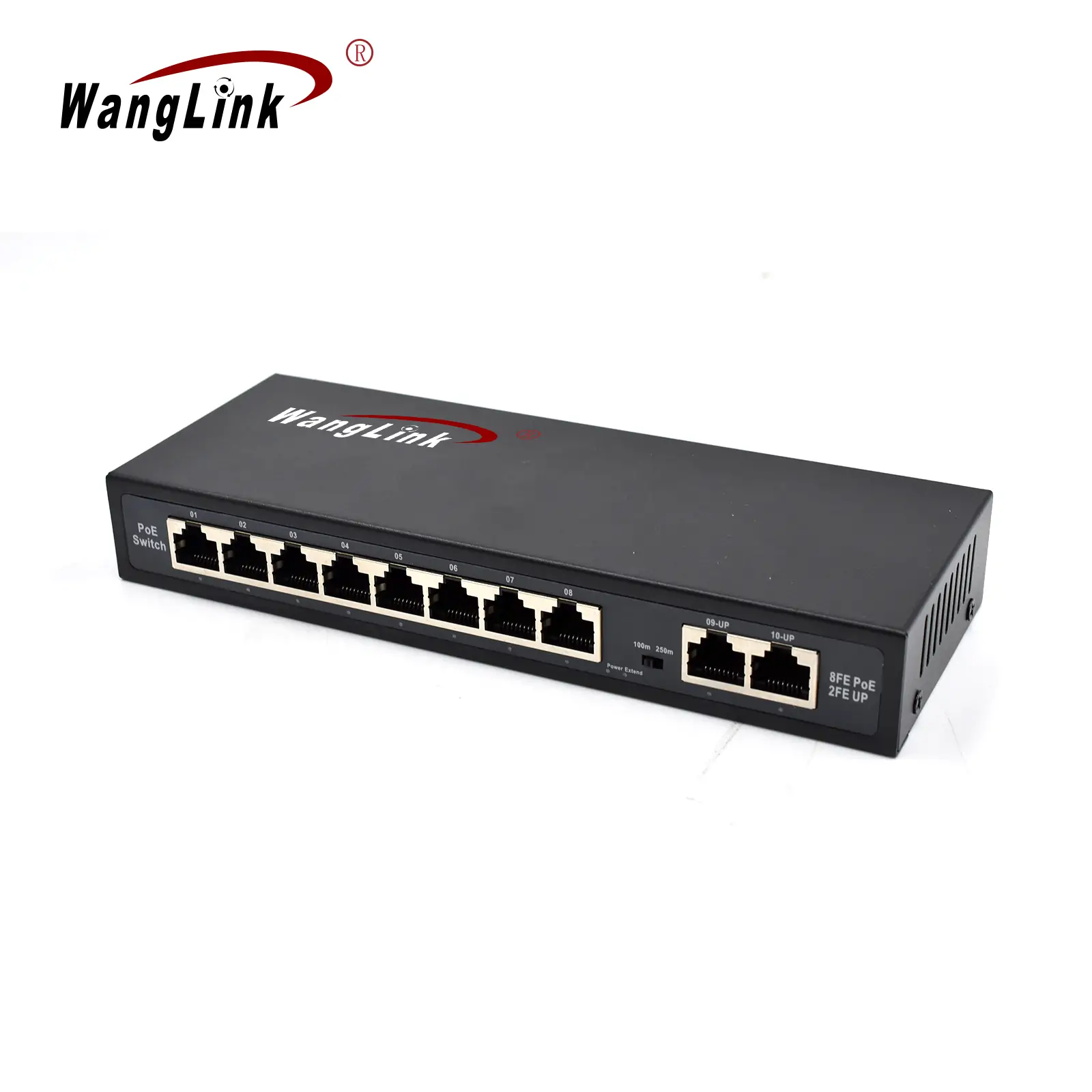 Product gallery: SF82P-E | Unmanaged Fast ethernet 8-port switch poe mit 2 uplink