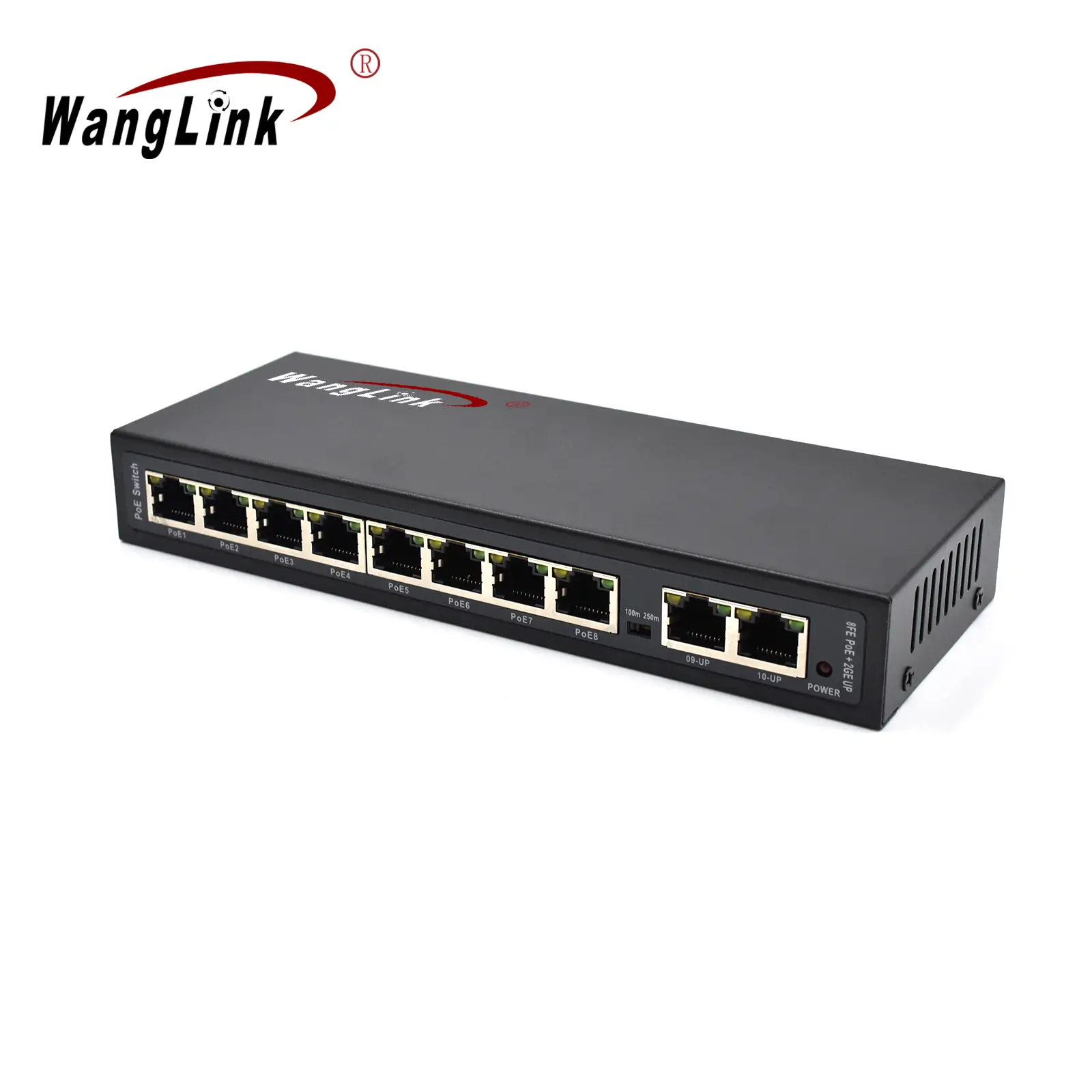 Product gallery: SL82P-E | Unmanaged Fast ethernet switch poe 8 ports mit 2 Gigabit uplink