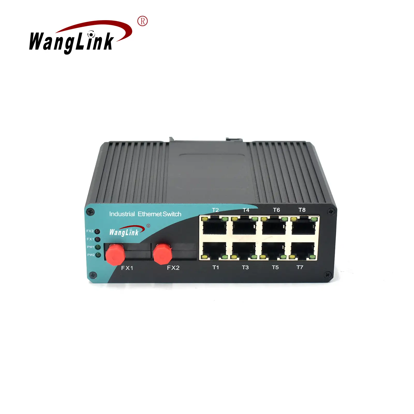 Product gallery: ISF802 | Fast-ethernet-unmanaged 8 port Industrie switch mit 2 SFP – /SC/FC/LC/ST