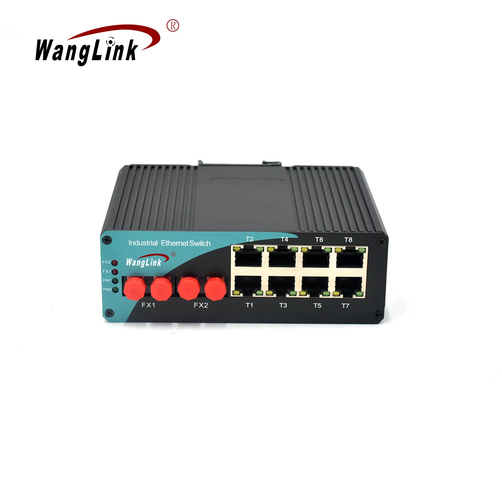 Product gallery: ISF802 | Fast-ethernet-unmanaged 8 port Industrie switch mit 2 SFP – /SC/FC/LC/ST
