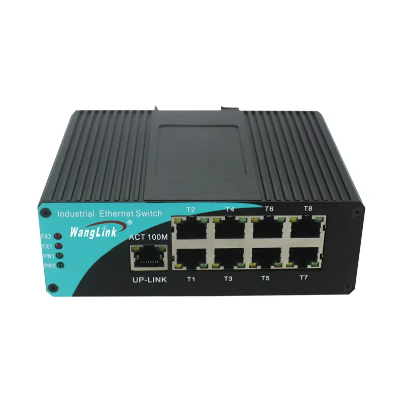 ISF810 | Fast ethernet industrial ethernet switch 8 port with 1 Uplink