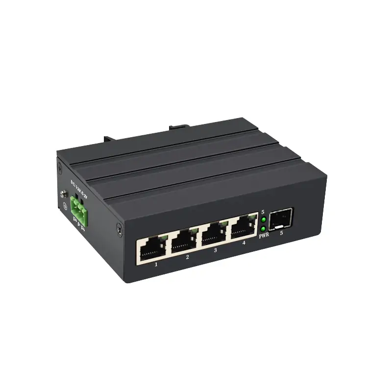 Product gallery: ISF401-1005 | Unmanaged 4 port industrial switch 1 SFP/SC/LC/FC/ST