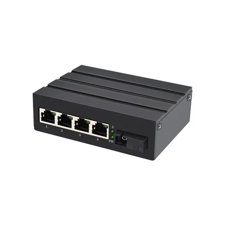 Product gallery: ISF401-1005 | Unmanaged 4 port industrial switch 1 SFP/SC/LC/FC/ST