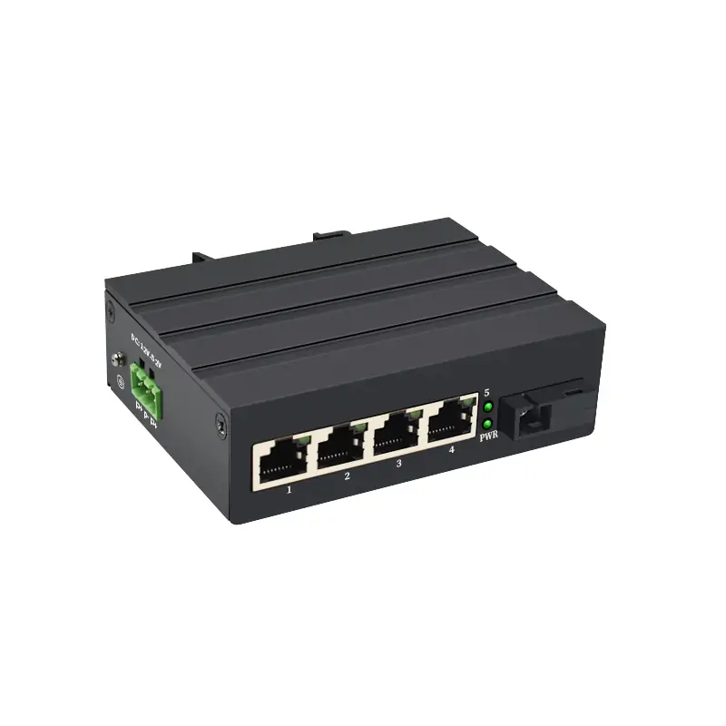 Product gallery: ISG401-2005 | Unmanaged Gigabit Industrie-4-port-switch mit 1 SFP/SC/FC/LC/ST