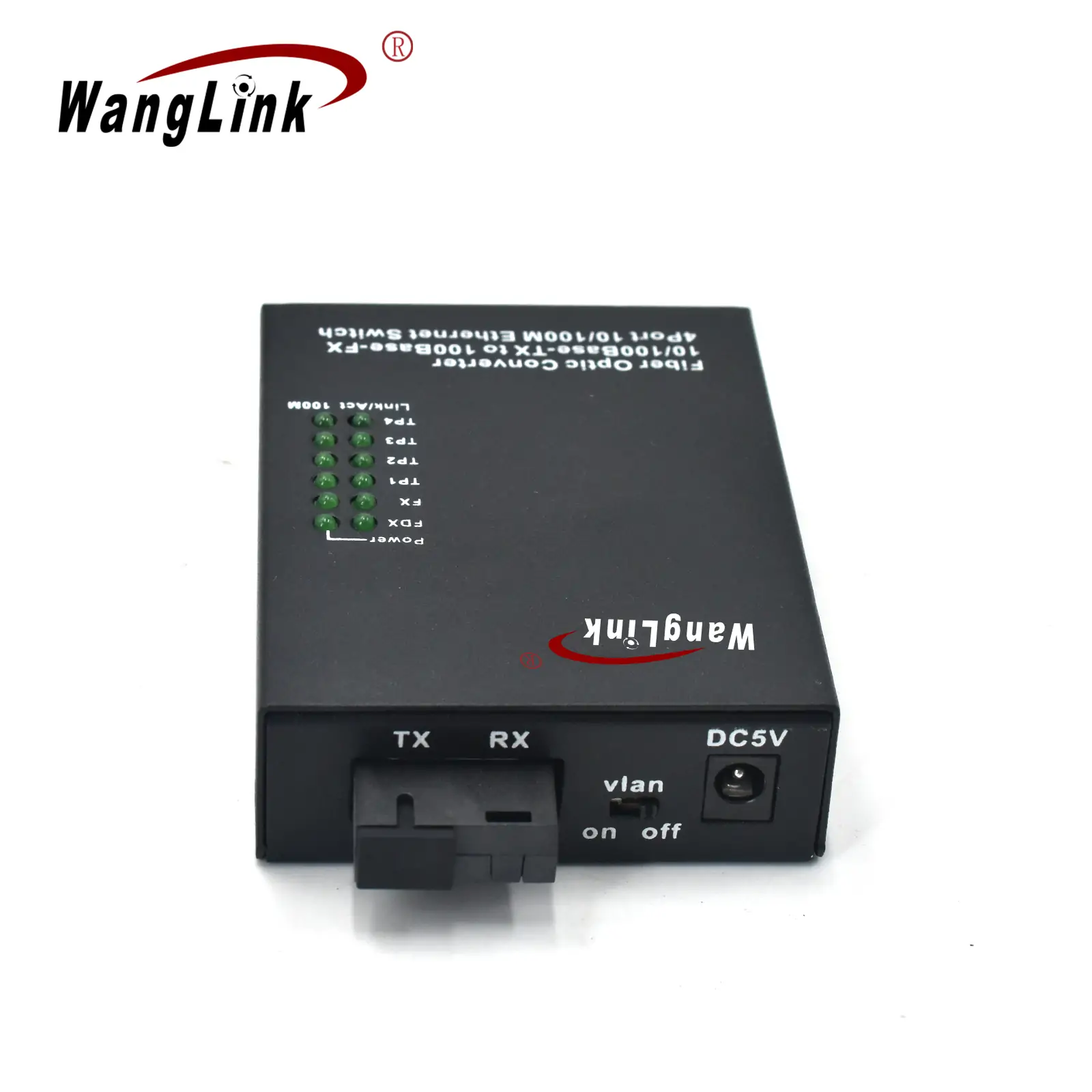 Product gallery: CF401-MINI – | 4-Port RJ45 1 SFP/SC/LC/FC/ST ethernet fiber media-Konverter