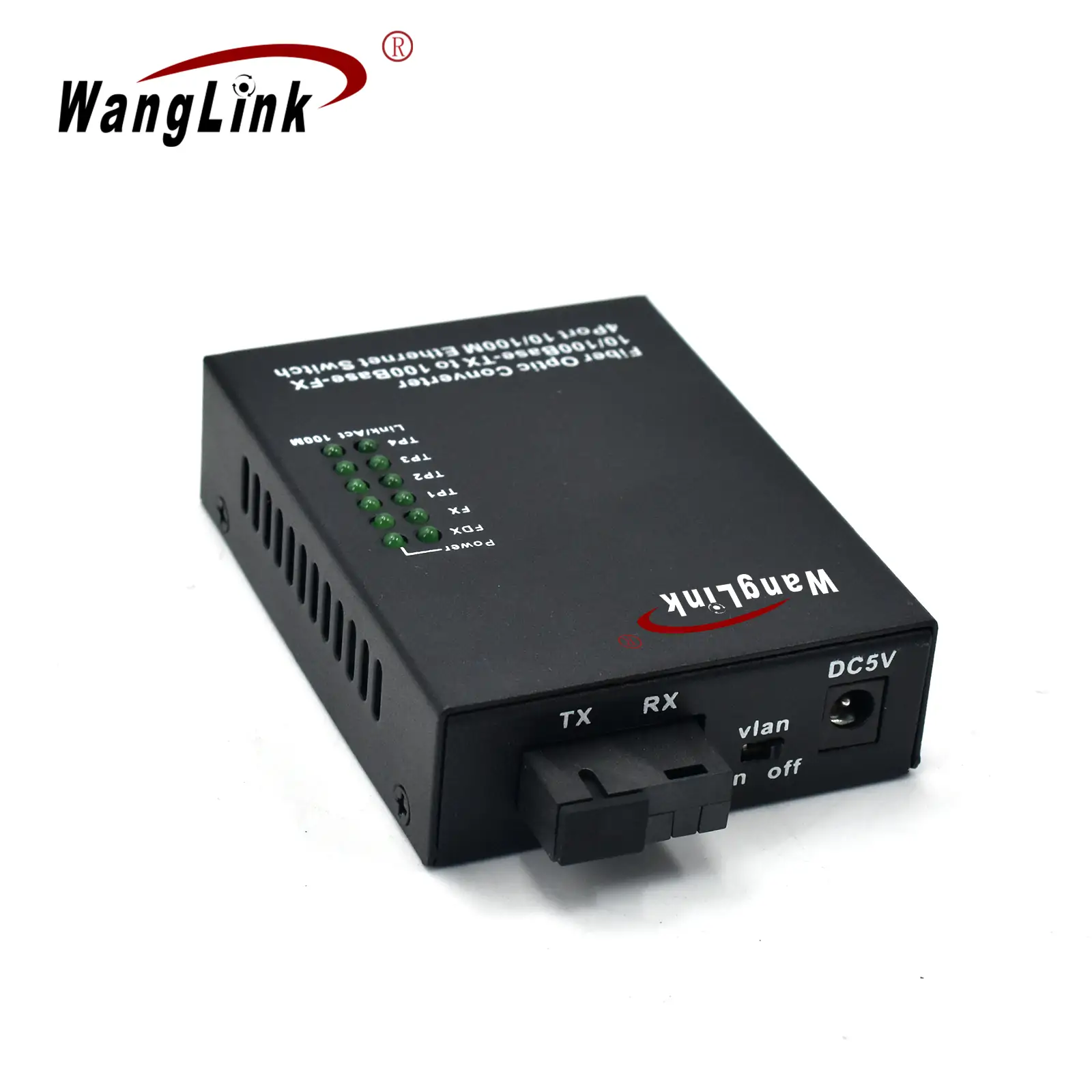 Product gallery: CF401-MINI – | 4-Port RJ45 1 SFP/SC/LC/FC/ST ethernet fiber media-Konverter