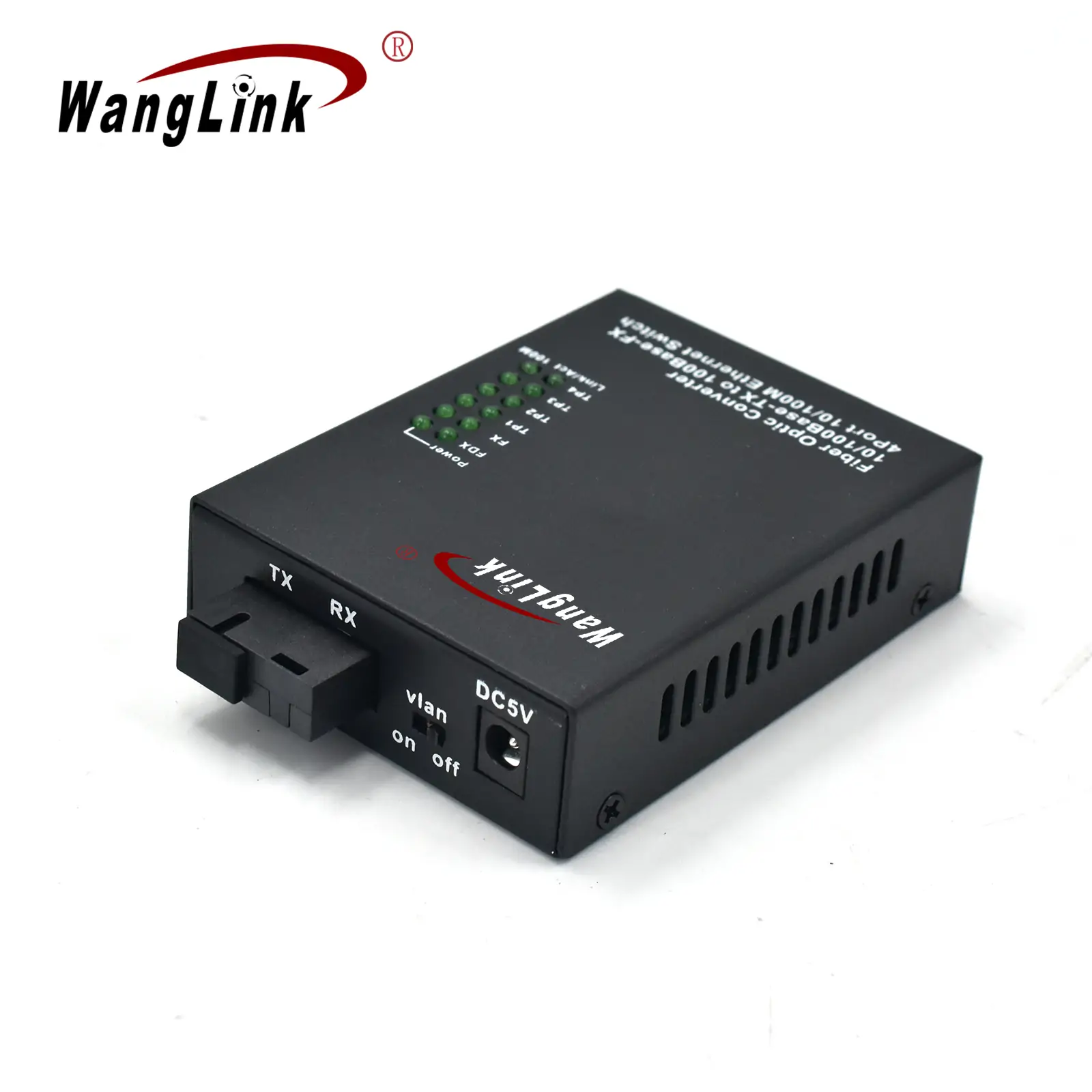 Product gallery: CF401-MINI – | 4-Port RJ45 1 SFP/SC/LC/FC/ST ethernet fiber media-Konverter