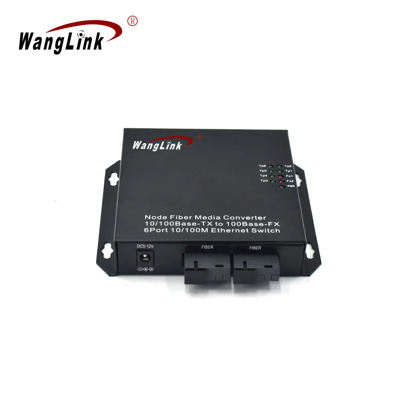 Product gallery: CF602 | Wand-Halterung 6 port media Konverter mit 2 SFP – /SC/LC/FC/ST