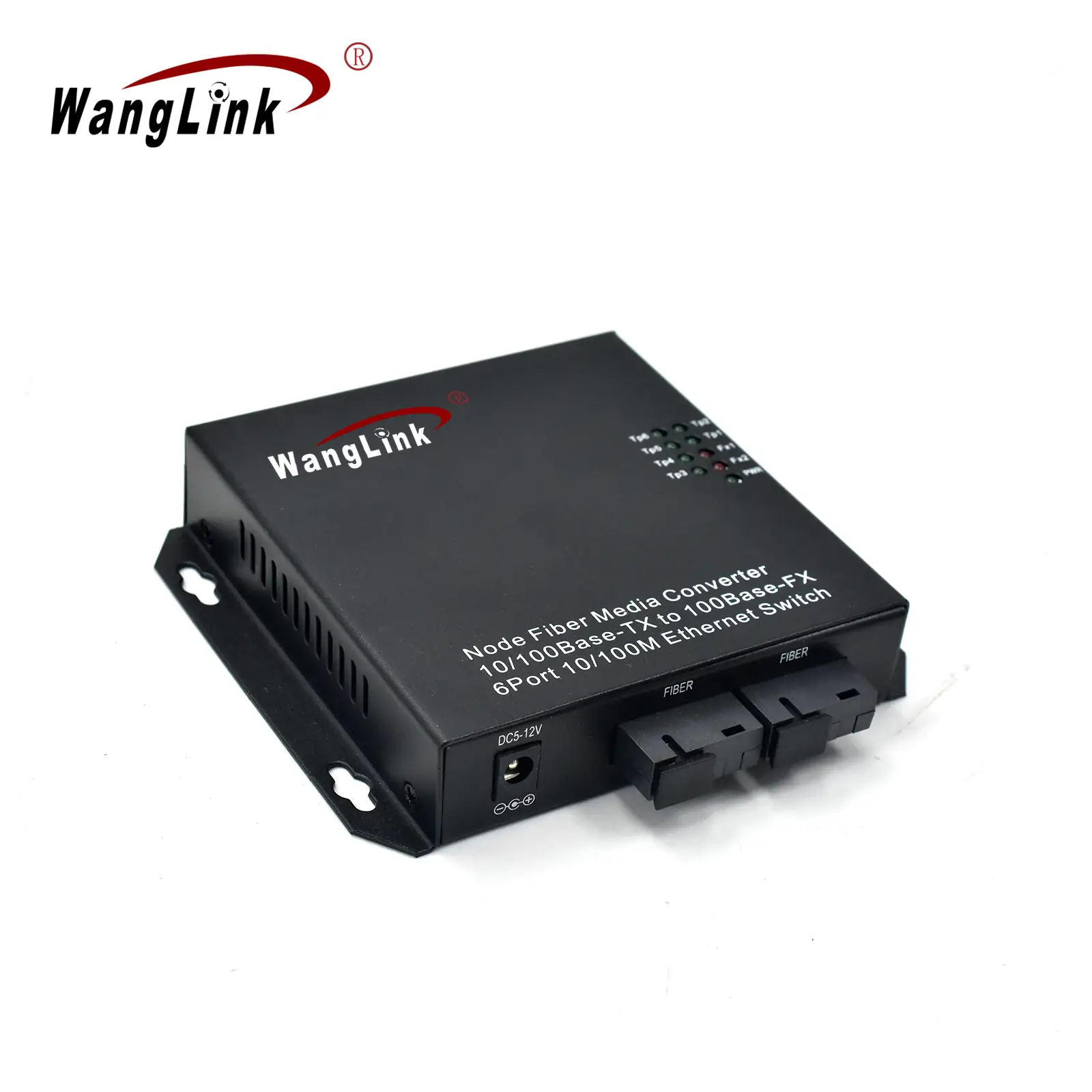 Product gallery: CF602 | Wand-Halterung 6 port media Konverter mit 2 SFP – /SC/LC/FC/ST