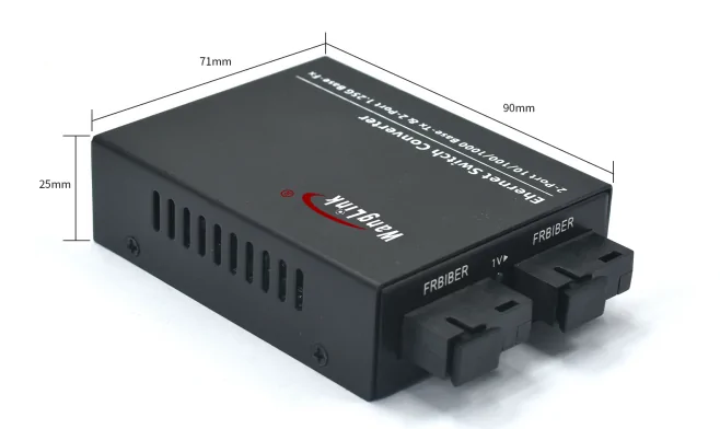Product size: CG202-MINI | 10 100 1000base media converter 2 Port 2 SFP – /SC/FC/LC/ST