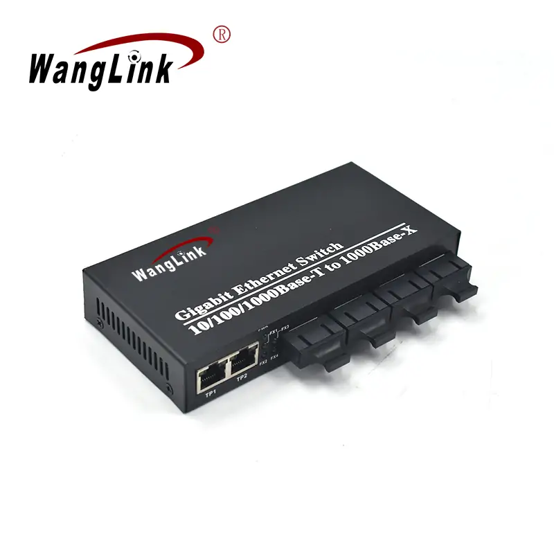 Product gallery: CG204 | 4 SFP/SC/FC/LC/ST Gigabit-sm fiber media converter 2 RJ45