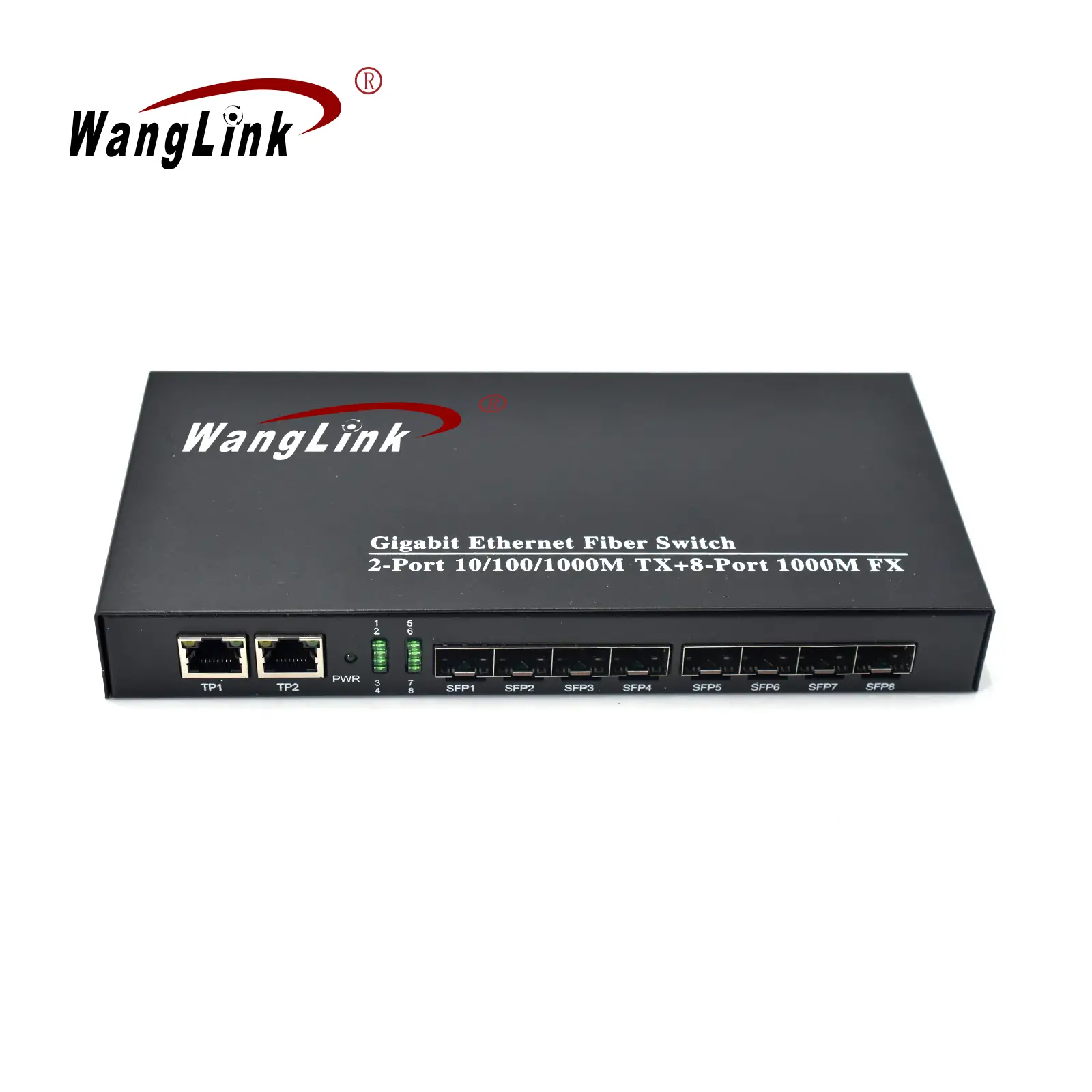 Product gallery: CG208 | Gigabit Medien Konverter einzigen Modus 8 SFP/SC/LC/FC/ST 2 RJ45