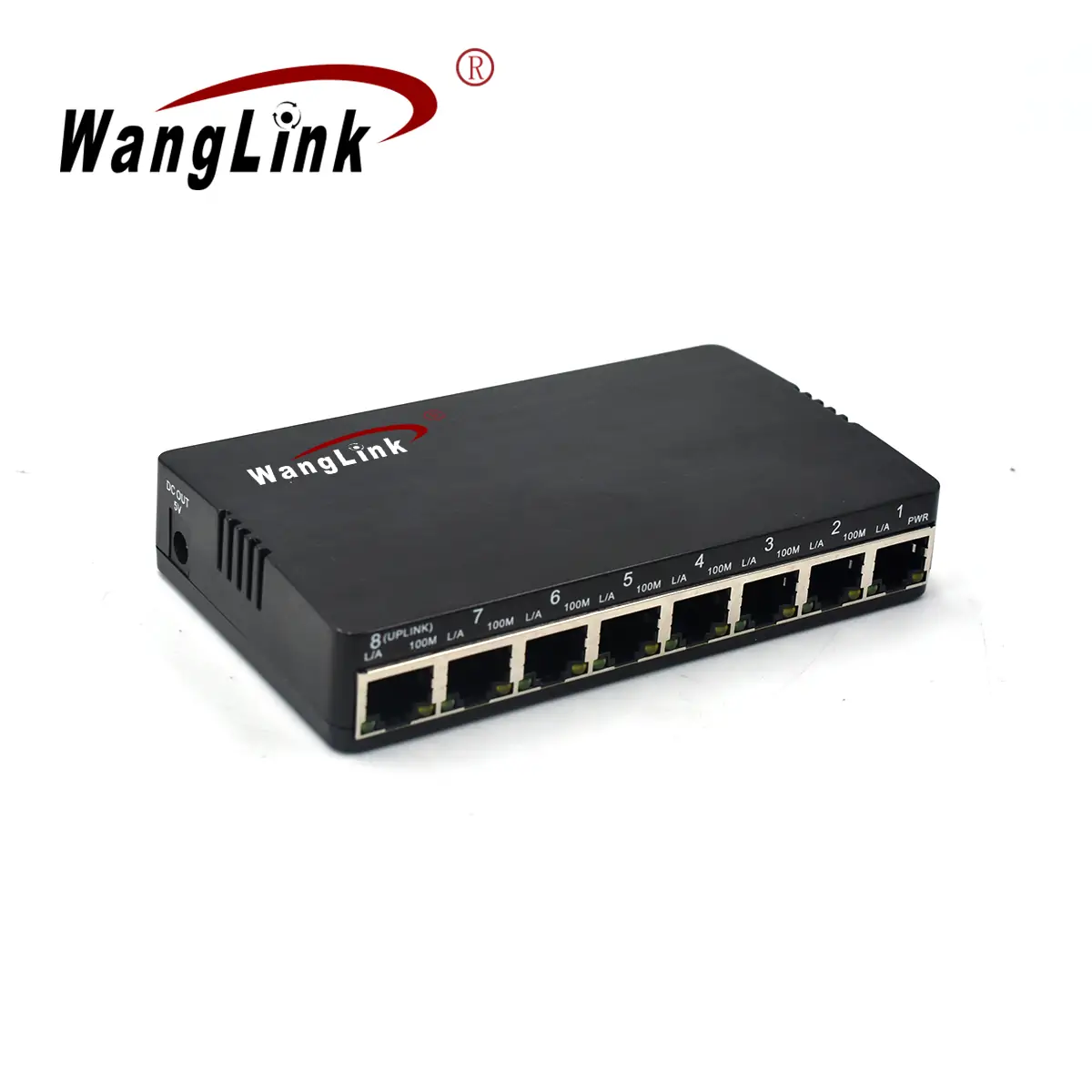 Product gallery: SF08RP-2S | Fast ethernet passive poe switch 8 Port mit 2 dip-Schalter