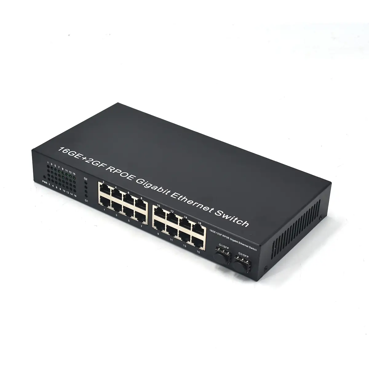 Product gallery: SG1602RP | Gigabit 16 Port Passive PoE Schalter 2 SFP/SC/LC/FC/ST